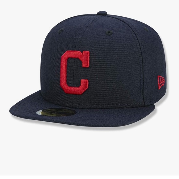 59Fifty Cleveland Guardians Blue Cap with Red Logo Baseball MLB Size  7 3/4 - Picture 1 of 7